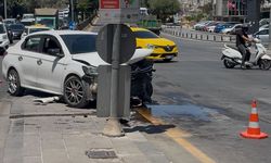 Zincirleme kazada 3 araç hasar gördü