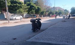 Devrilen elektrikli bisikletin sürücüsü yaralandı