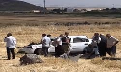 Şarampole devrilen otomobil takla attı 2 yaralı