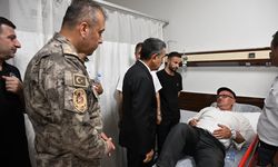 Vali Ekici, Cudi dönüşünde yaralananları ziyaret etti
