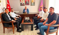 Eczacılar ve  sağlıkçılardan başkan Haşimoğlu'na ziyaret