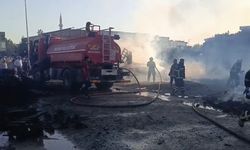 Palet üretim tesisinde korkutan yangın
