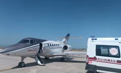 Bir aylık bebek için uçak ambulans havalandı