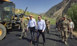 Silopi’de Damlaca köyü yolunda BSK çalışmaları yerinde incelendi