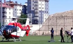 Kalp krizi geçiren hasta için hava ambulansı havalandı