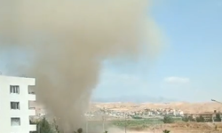 Cizre’de aniden beliren hortum panik oluşturdu