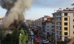 İşçilerin kaldığı yatakhanede korkutan yangın