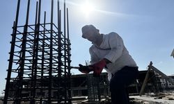 Kavurucu sıcakta ekmek mücadelesi
