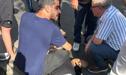 Motosikletin çarptığı yaya yaralandı