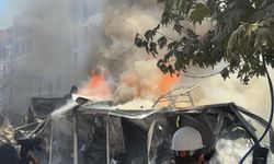 Konteyner kentte yangın