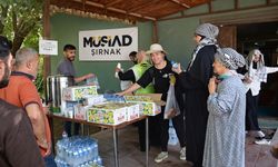MÜSİAD Şırnak’tan Filistin konvoyuna Habur’da ikram