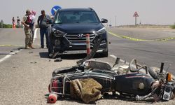 Otomobil ile motosiklet çarpıştı, 1 ölü