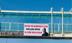 Şırnak’ın işlek caddesinde dikkat çeken Erdoğan pankartı