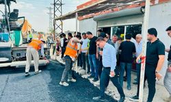 Şırnak  köy yollarında asfalt mesaisi