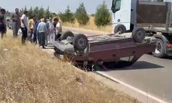 Otomobil takla attı 2 kişi yaralandı