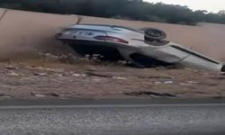 Aaraç takla attı 1 kişi yaralandı
