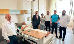 Vali Ekici, hastaların sağlık durumu hakkında bilgi aldı