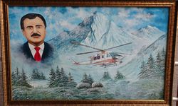 Muhsin Yazıcıoğlu'nun hatırası yağlı boya tabloda yaşatılıyor