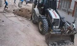 Doğalgaz borusu patladı,o anlar kameralara yansıdı