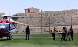 85 yaşındaki hasta hava ambulansıyla sevk edildi