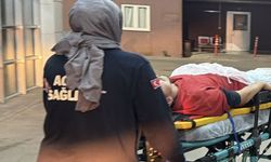 Devrilen motosikletin sürücüsü yaralandı