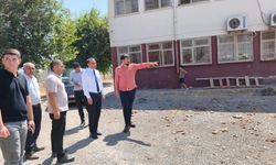 Kaymakam Partal, okulun eksiklerini yerinde inceledi