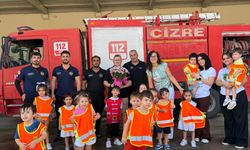 Cizre İtfaiyesinden Minik Öğrencilere Yangın Eğitimi