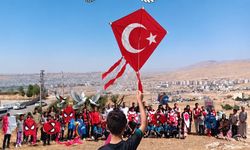 Cizre’de uçurtmalar Gazze’deki çocuklar için uçtu