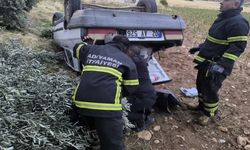 Otomobil şarampole devrildi 1 yaralı