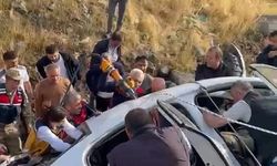 Otomobil şarampole yuvarlandı: 3 yaralı