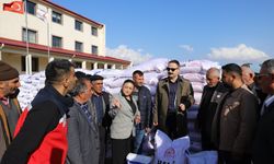 Çiftçilere 20 ton buğday tohumu dağıtıldı