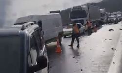 Nurdağı'nda Otoyolu'nda zincirleme kaza: 8 yaralı
