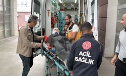 Motosiklet devrildi 1 kişi yaralandı