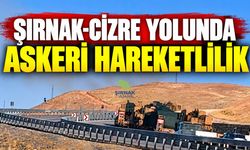 Şırnak-Cizre yolunda askeri hareketlilik