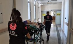Çadır çekerken 1. kattan düşen kişi yaralandı