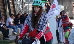 Çocuklar için pedal çeviren Minab Kervanı Van'a ulaştı