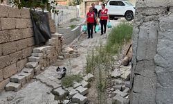 Kızılay gönüllüleri Silopi’de kapı kapı dolaşıyor