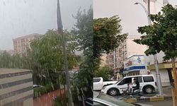 Cizre’de sağanak yağış etkili oldu