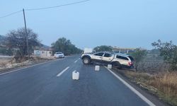 Kayganlaşan yol kazaya neden oldu