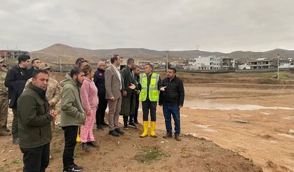 Sağanak Sonrası Cizre’de Kaymakam Baycar Afet Bölgesinde