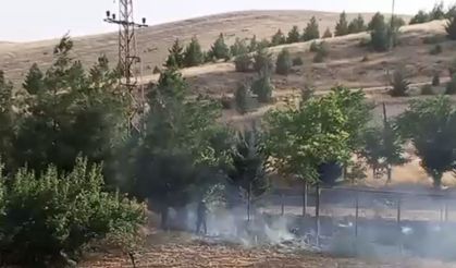 Elektrik Direğindeki Kıvılcım Yangına Sebep Oldu