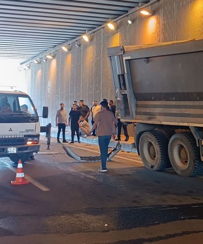 Alt geçitte kaza, 1 kişi yaralandı