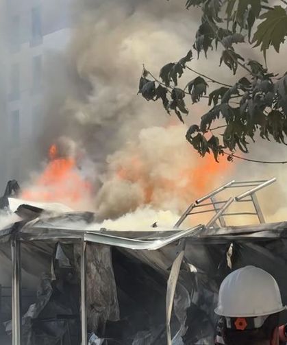 Konteyner kentte yangın