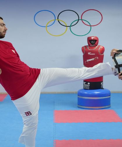 Yanlış girdiği binada, Avrupa şampiyonu oldu