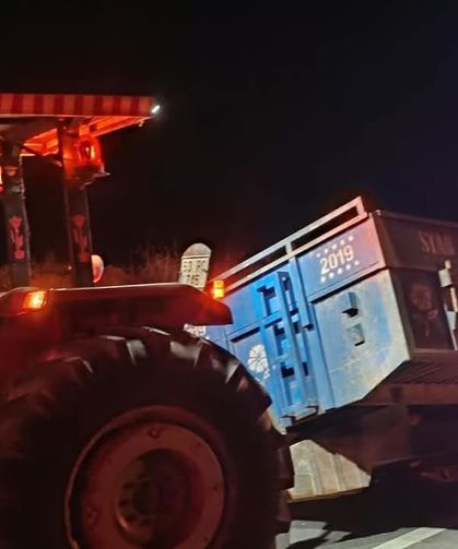 Gece yarısı korkutan kaza