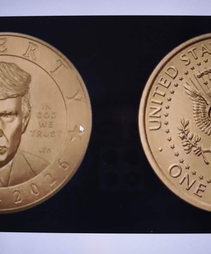Trump'ın portresi madeni dolarlara basıldı