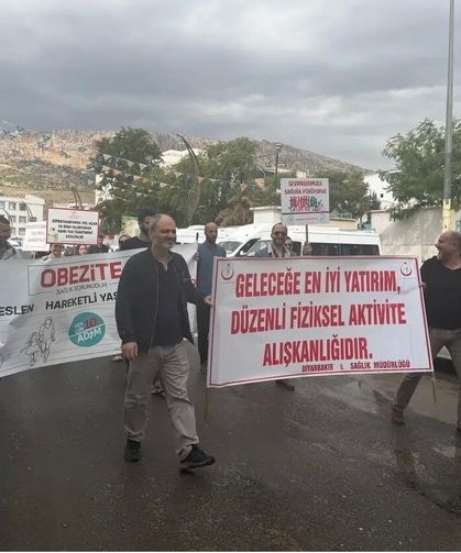 Obeziteye dikkat çekmek için yürüdüler