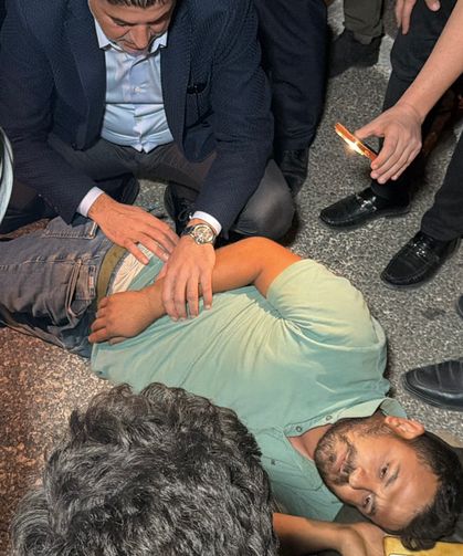 Yaralıya ilk müdahaleyi vali ve milletvekili yaptı
