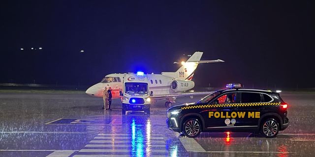Şırnak’ta Ambulans uçak 10 aylık bebek için Ankara’ya havalandı