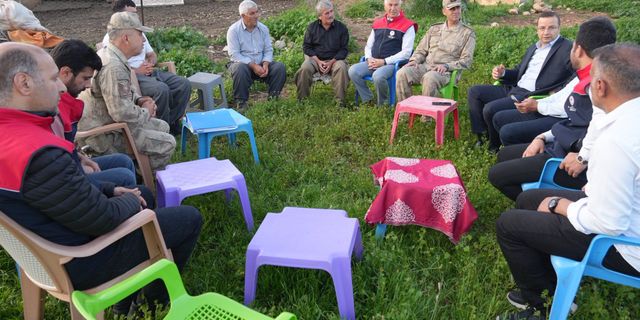 Kaymakam Baycar’dan göçer çiftçilere ziyaret